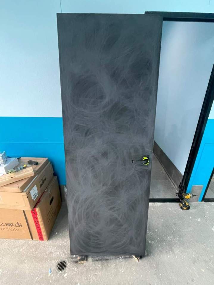 Solid Front Door before Painting Clayton, VIC