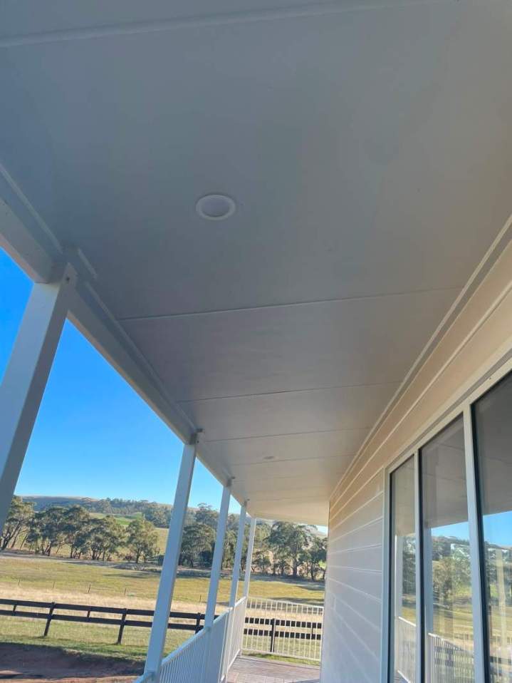 White-Painted Sunroom Ceiling Clayton, VIC