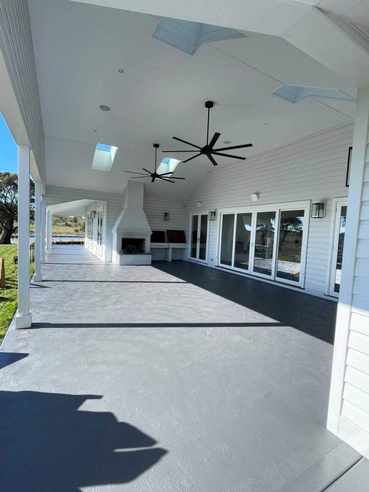 Covered and Furnished Patio after Painting Clayton, VIC
