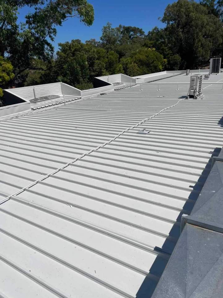 Double-Sloped Metal Roof Painting Clayton, VIC